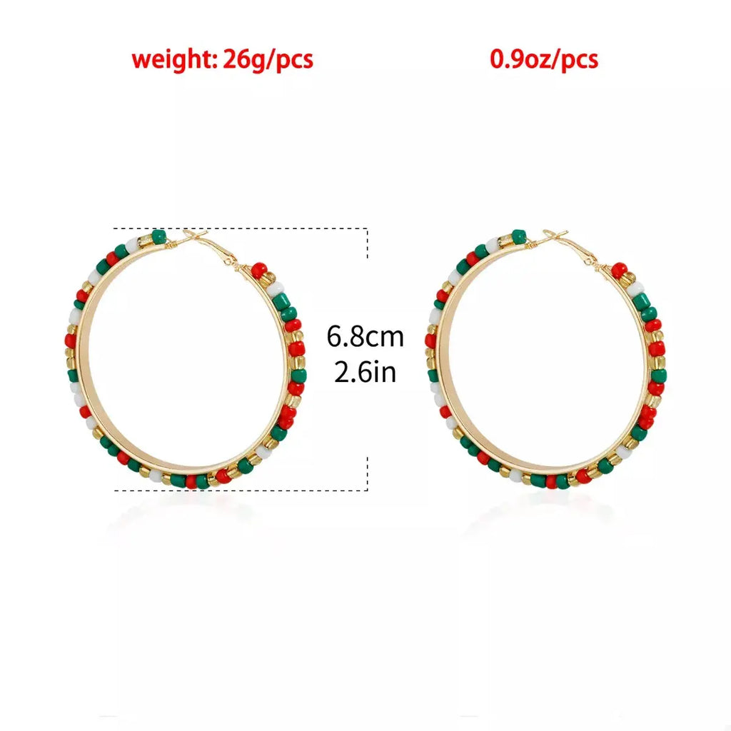 18K Gold-Plated Hoop Earrings by Trendsi